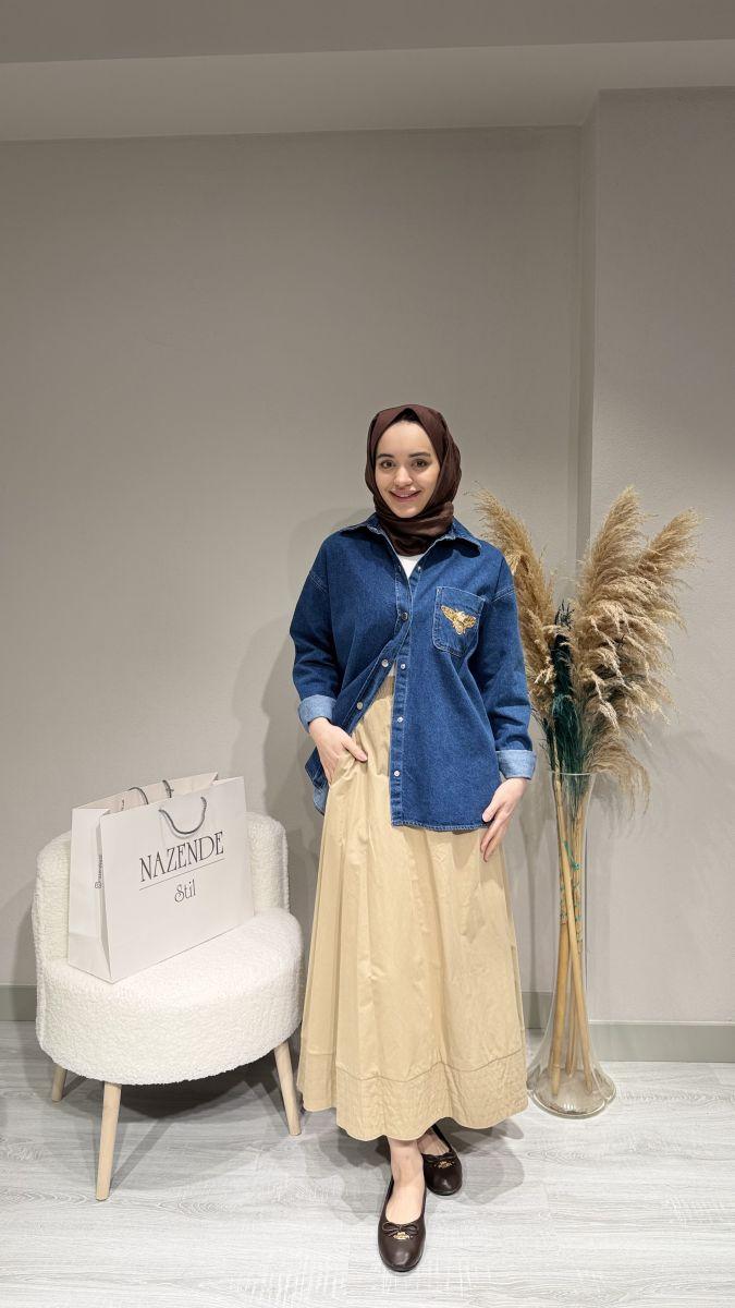 BYM KUŞ DETAYLI CEKET