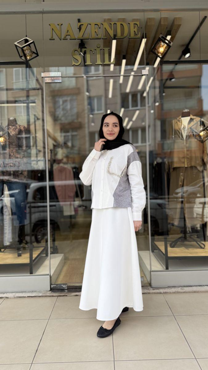 TAŞLI TASARIM GÖMLEK