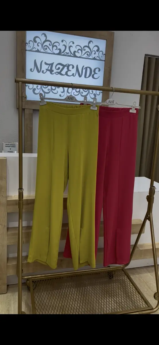 YIRTMAÇ DETAYLI KREP PANTOLON