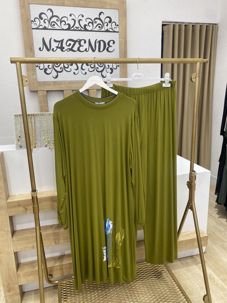 PAMUKLU PANTOLONLU TAKIM