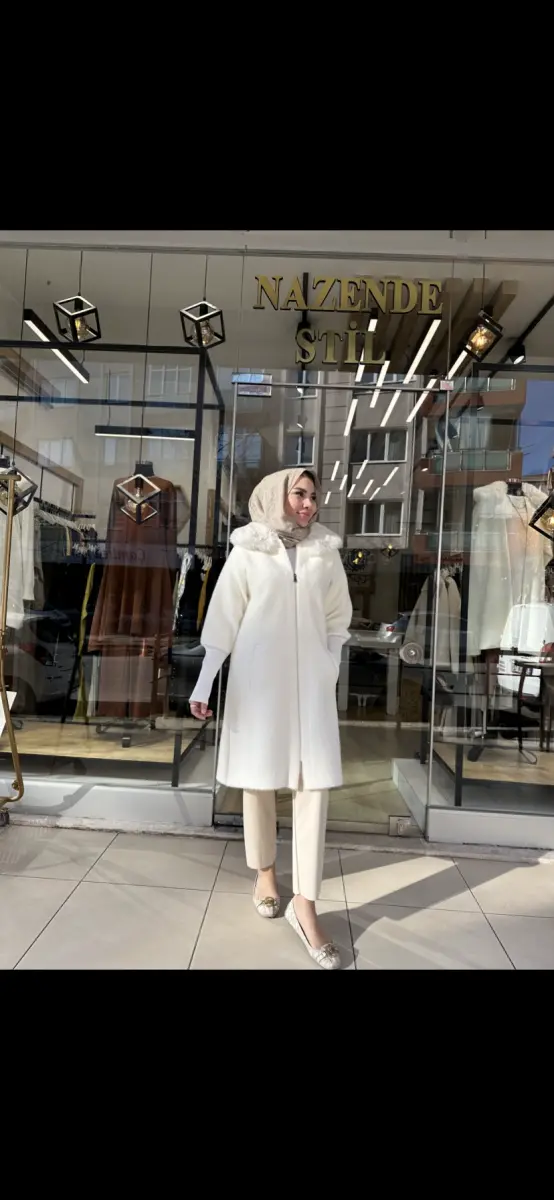 KÜRK DETAYLI ANGORA KAP