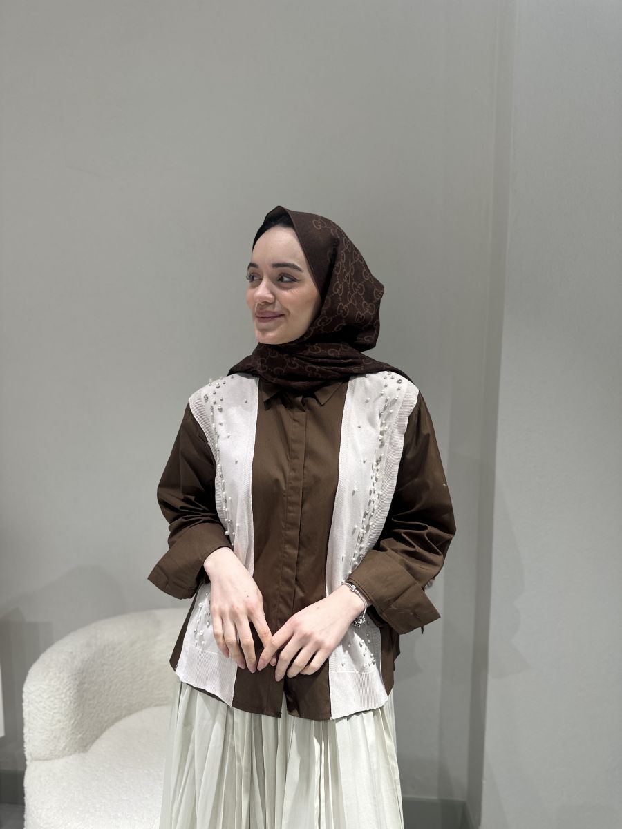 İŞLEMELİ TASARIM GÖMLEK