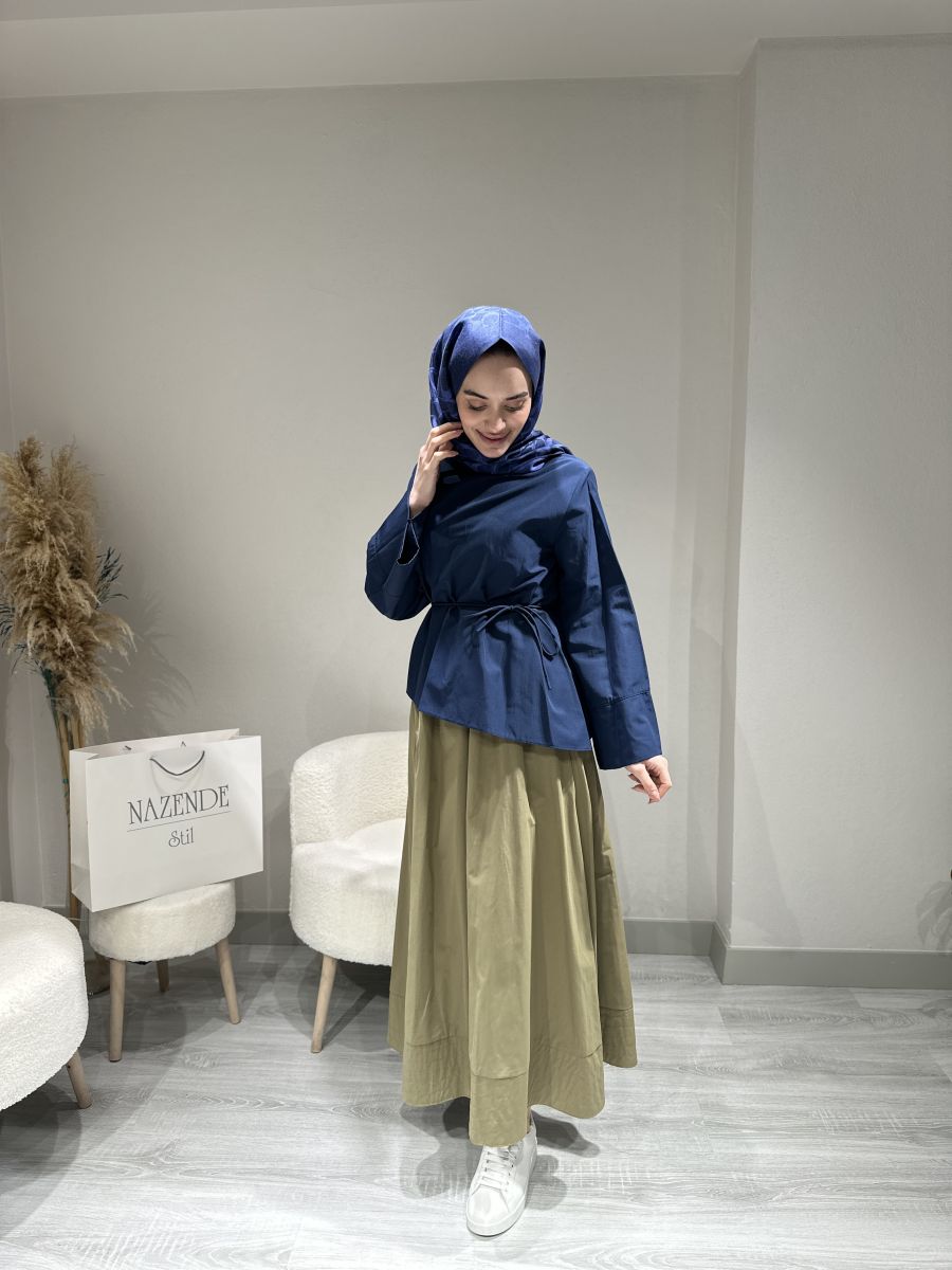 POPLİN KUMAŞ BLUZ - Görsel