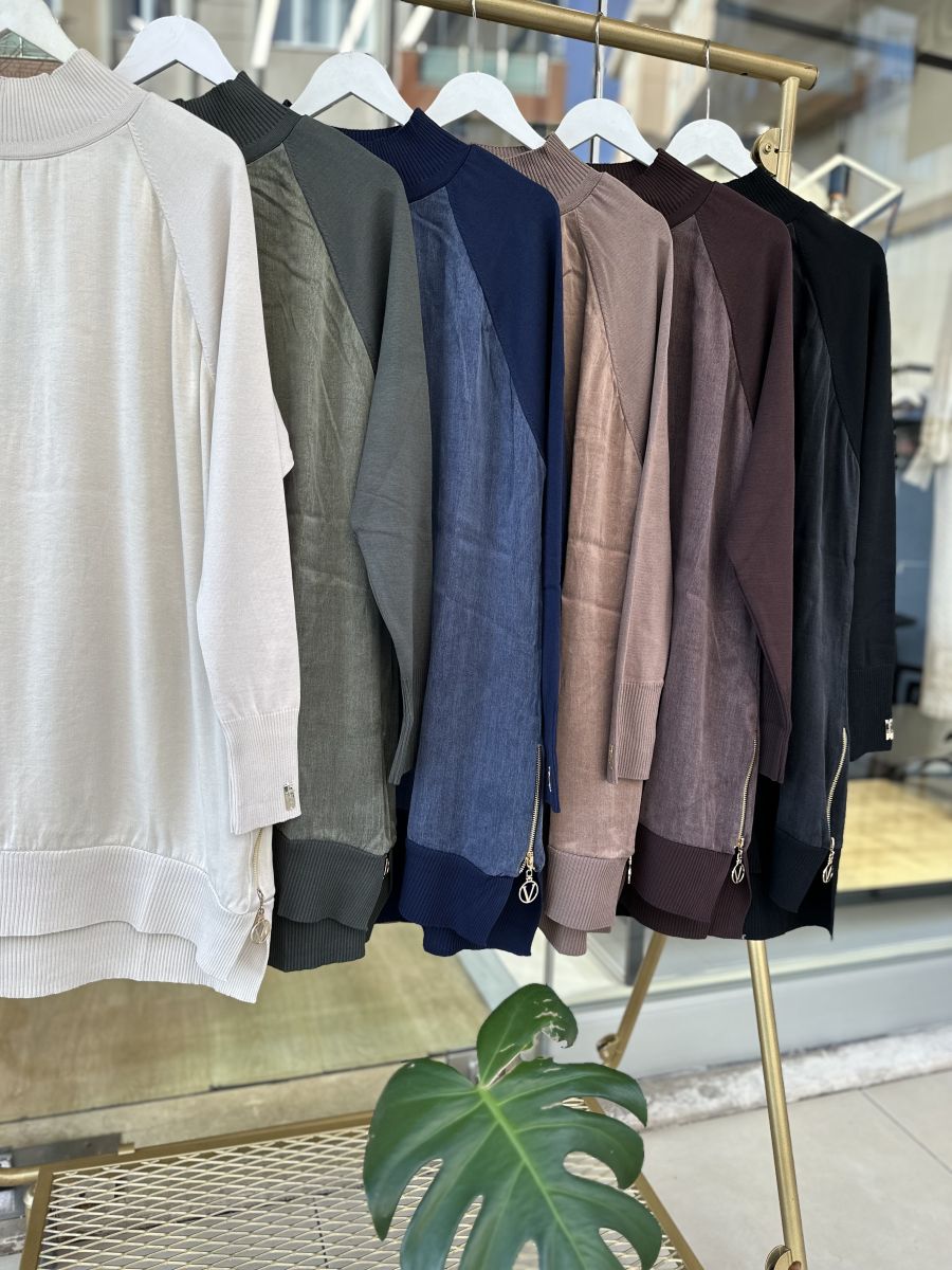 İPEK KUPRA DETAY TUNİK - Görsel