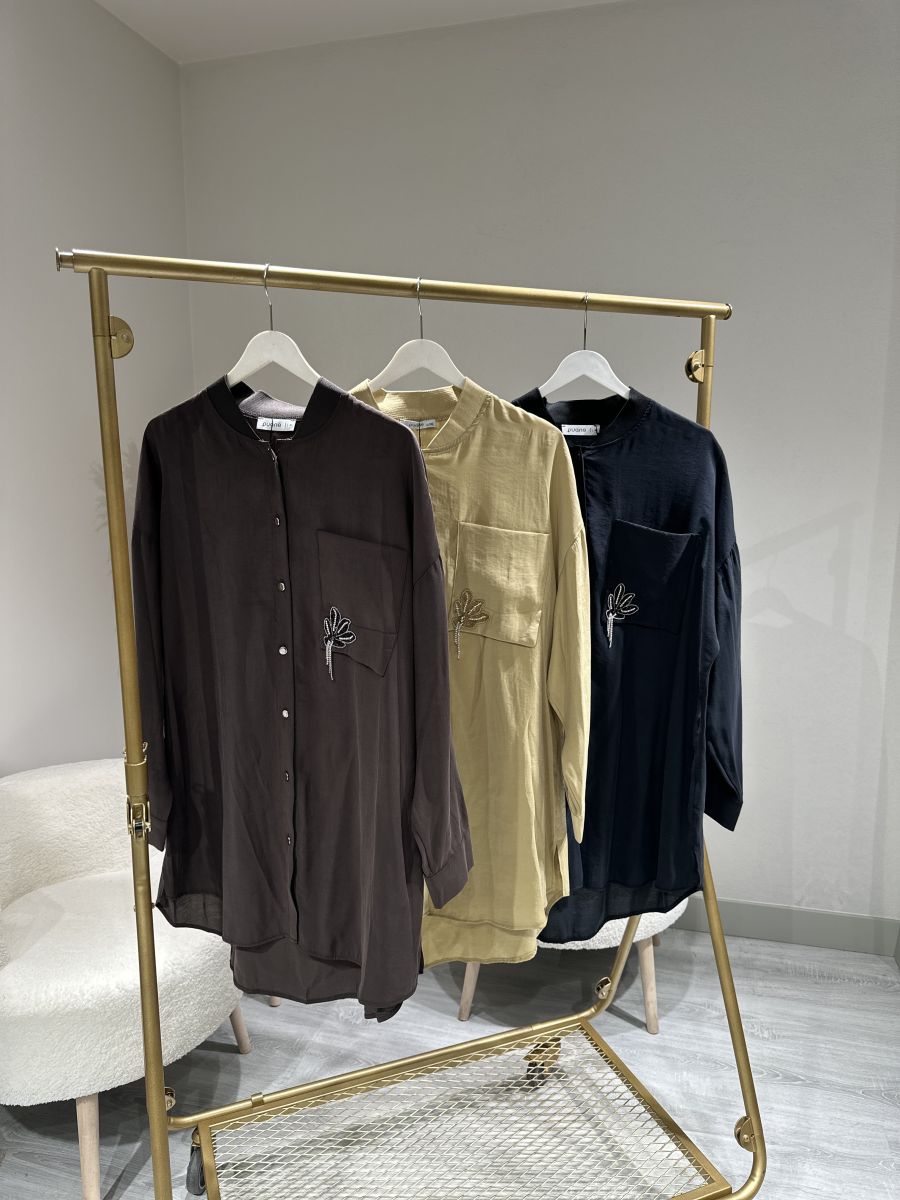 CUPRA ÇİÇEKLİ GÖMLEK - Görsel