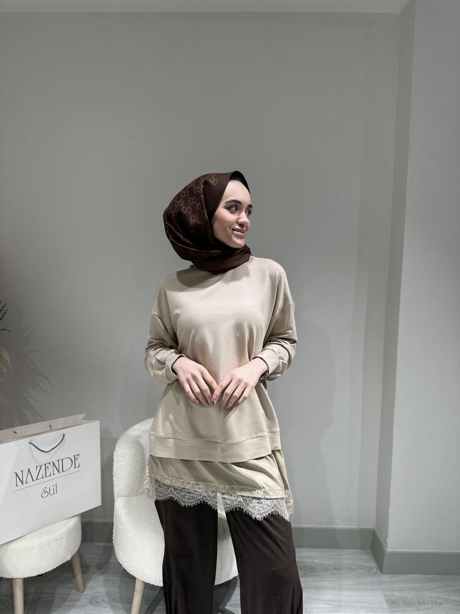 DANTEL DETAYLI SWEAT - Görsel