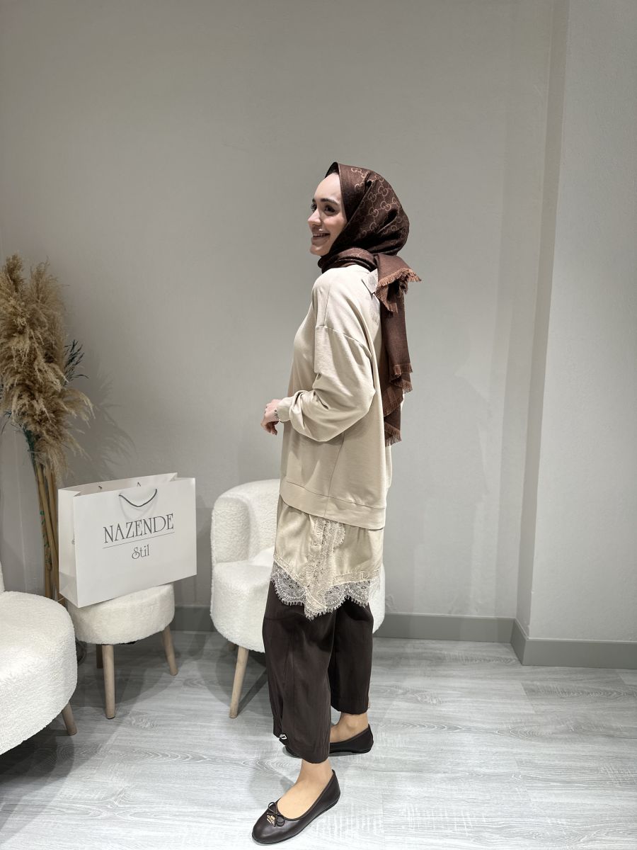 DANTEL DETAYLI SWEAT - Görsel