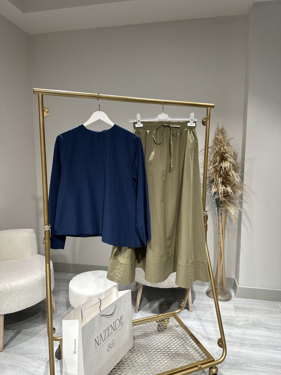 KLOŞ POPLİN ETEK - Görsel