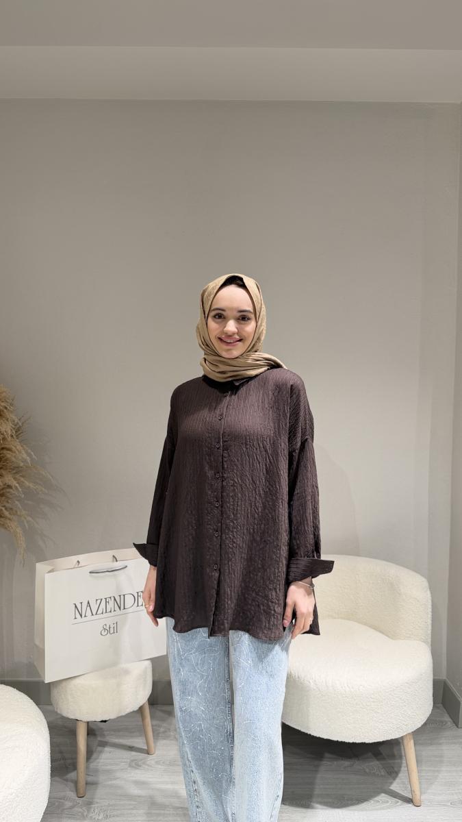 PAYET DETAYLI GÖMLEK