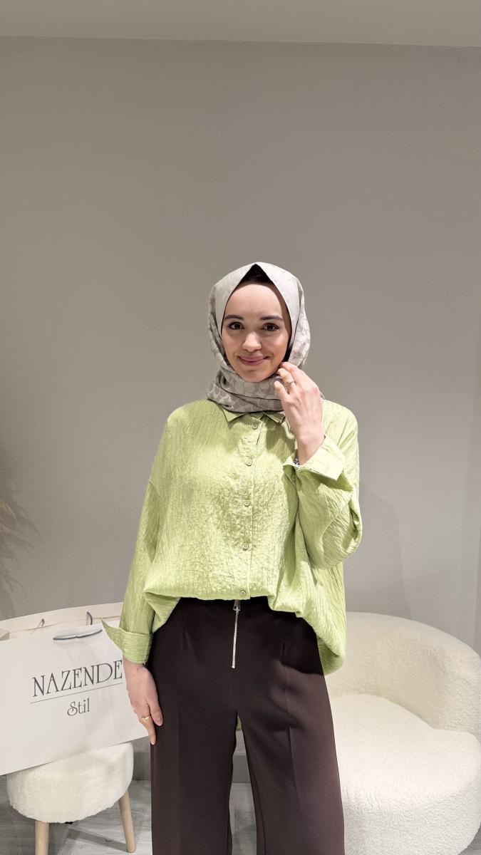 PAYET DETAYLI GÖMLEK - Görsel