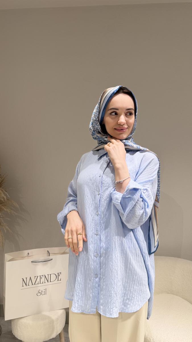 PAYET DETAYLI GÖMLEK - Görsel