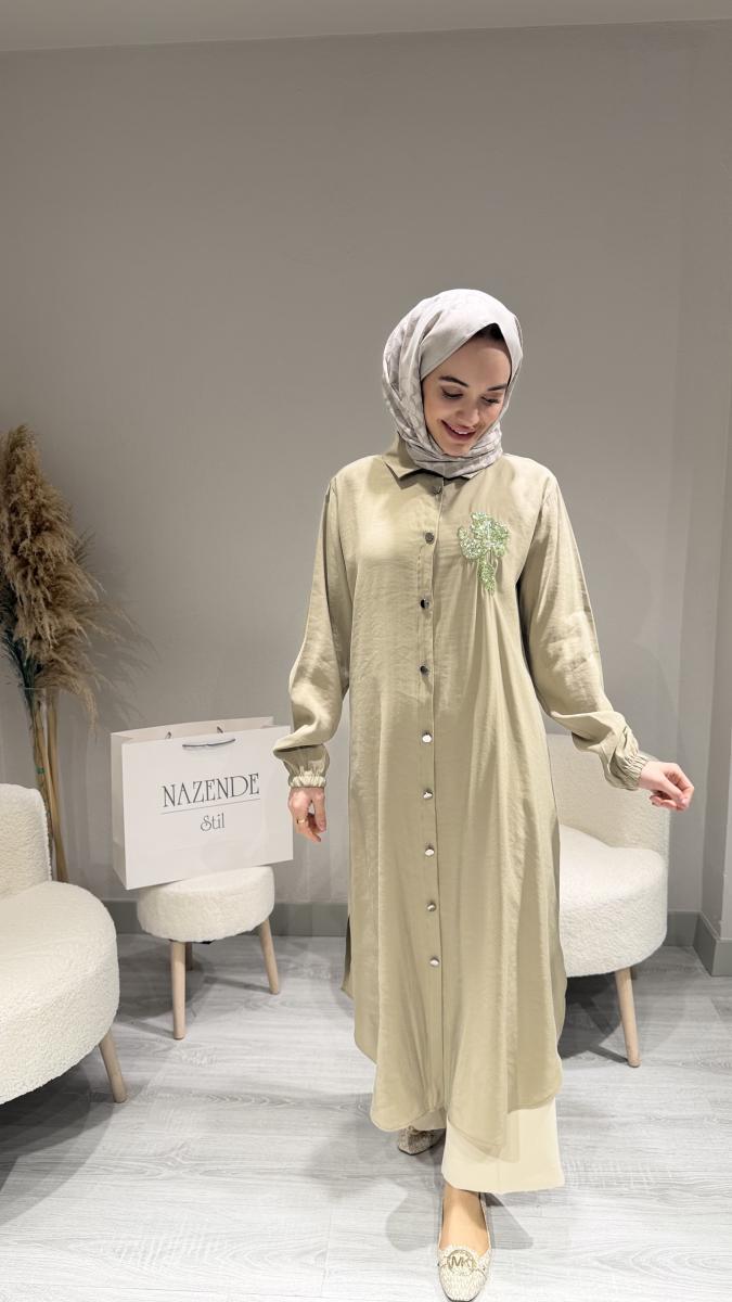 İŞELEMLİ TASARIM GÖMLEK