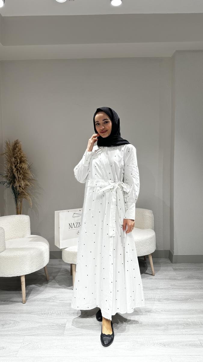 PUANTİYELİ TASARIM ELBİSE