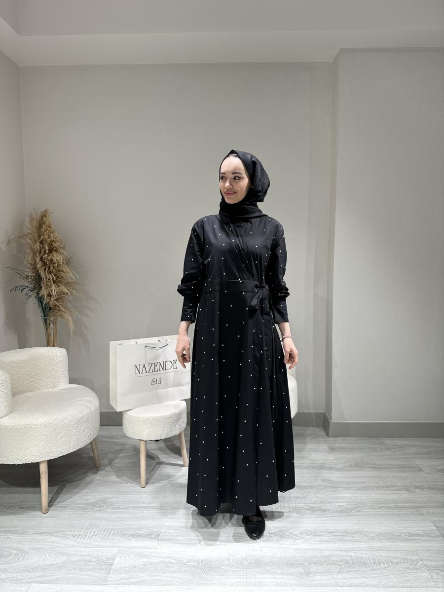 PUANTİYELİ TASARIM ELBİSE - Görsel