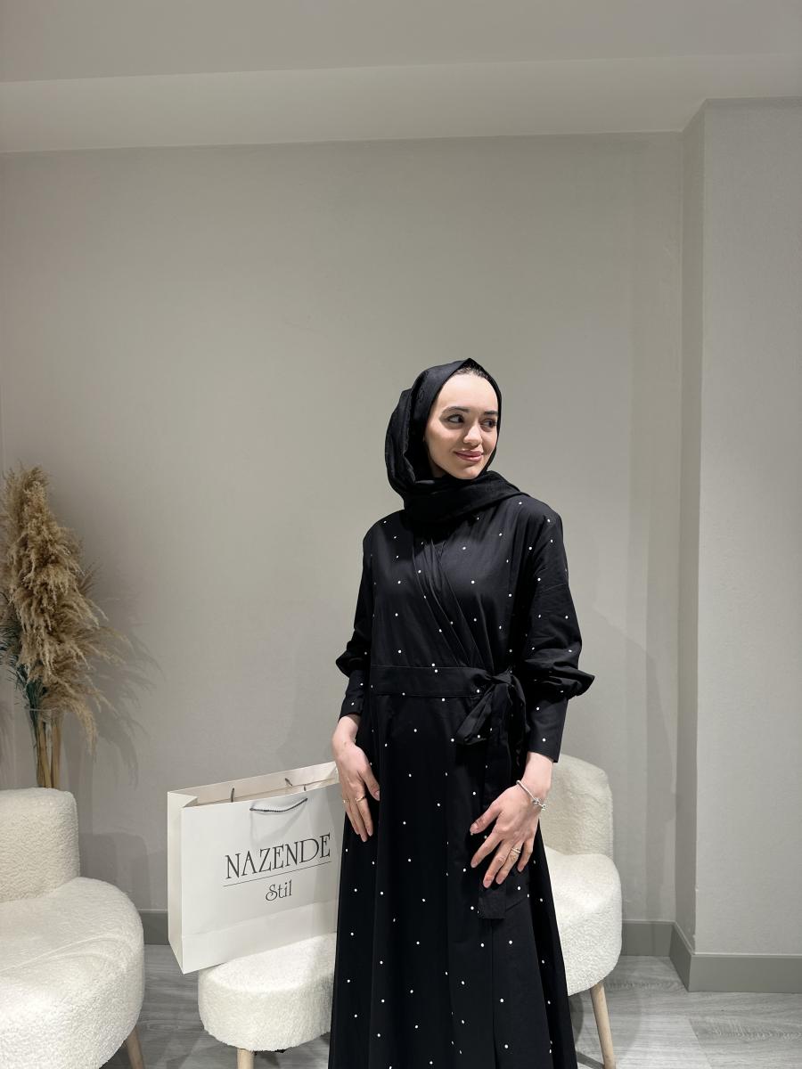 PUANTİYELİ TASARIM ELBİSE - Görsel