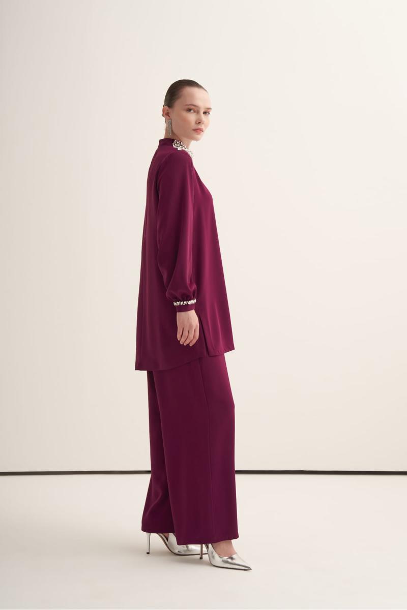 YAKA DETAYLI ABİYE TASARIM TAKIM - Görsel