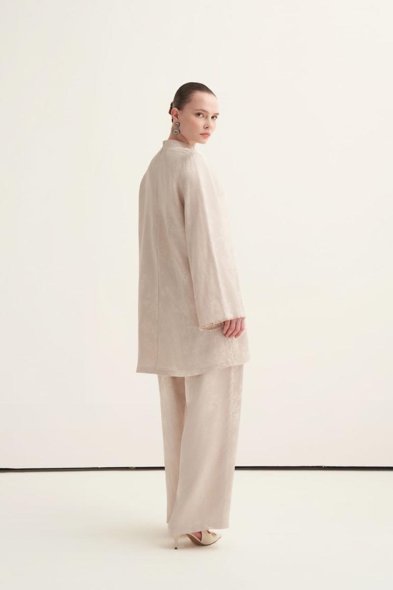 YAKA DETAYLI SATEN ABİYE TAKIM - Görsel