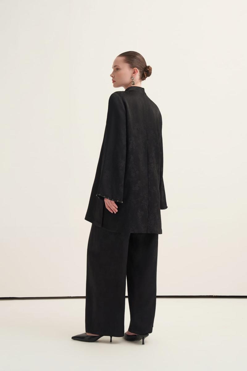 YAKA DETAYLI SATEN ABİYE TAKIM - Görsel