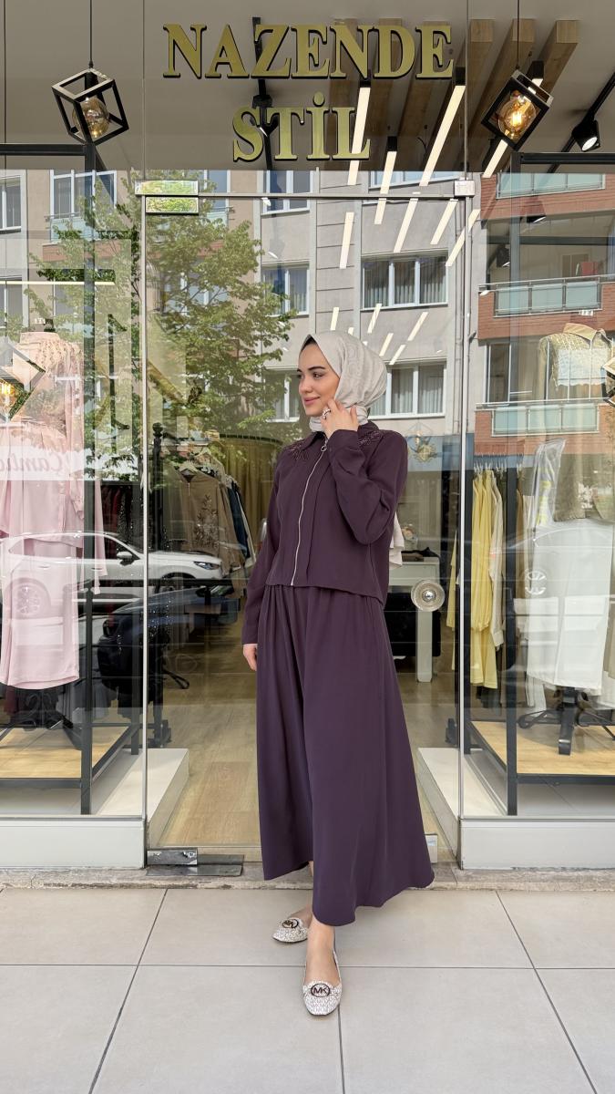 İŞLEME DETAYLI TENSEL TAKIM - Görsel