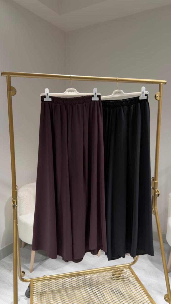 KREP KUMAŞ ETEK PANTOLON