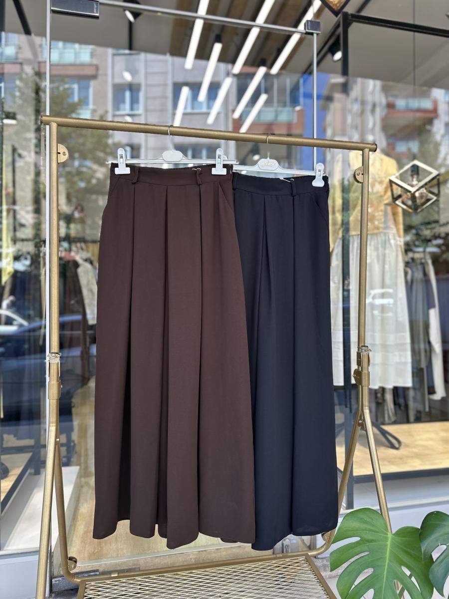 KREP KUMAŞ ETEK PANTOLON - Görsel