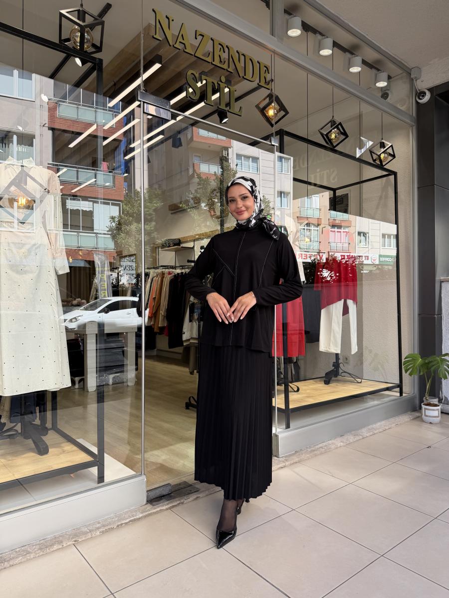 ÖRME KREP ETEKLİ TASARIM TAKIM