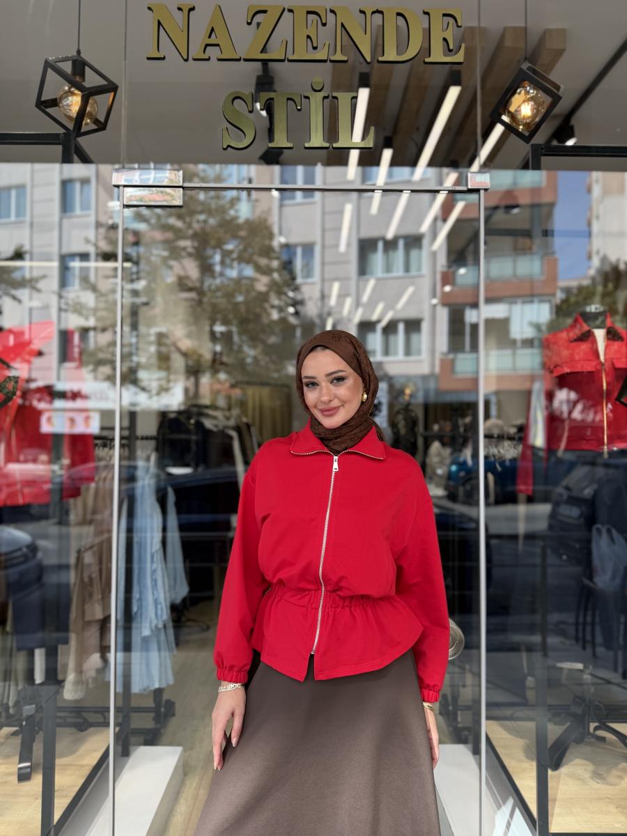 2İPLİK FERMUARLI SWEAT - Görsel