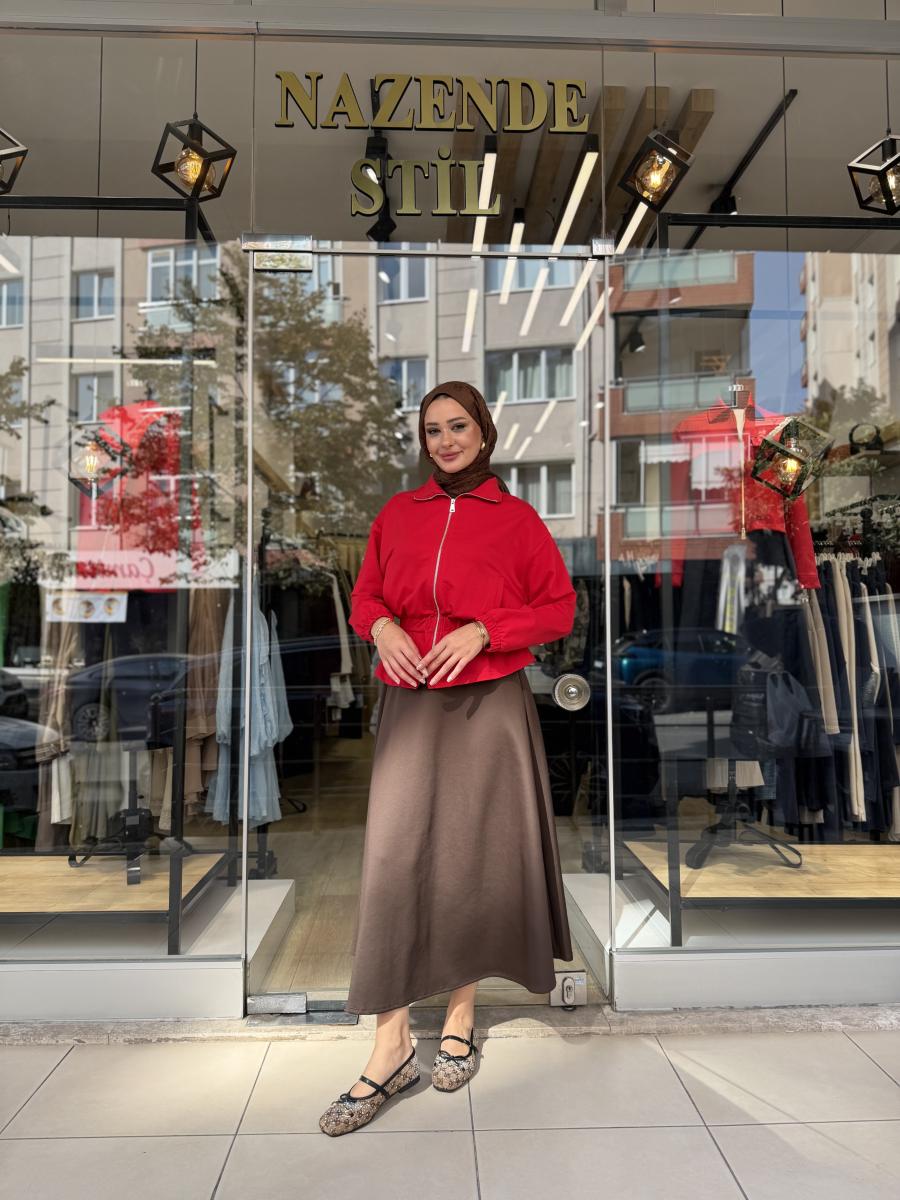 2İPLİK FERMUARLI SWEAT - Görsel